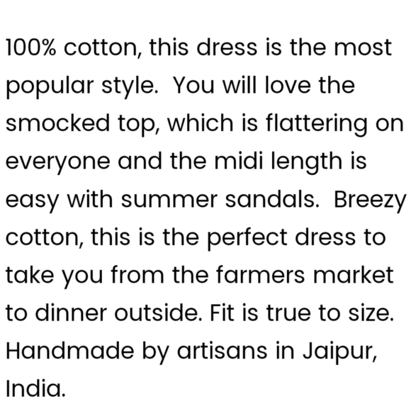 New!Banjanan Iris Dress in Poppy Mallow Surf - Picture 16 of 16